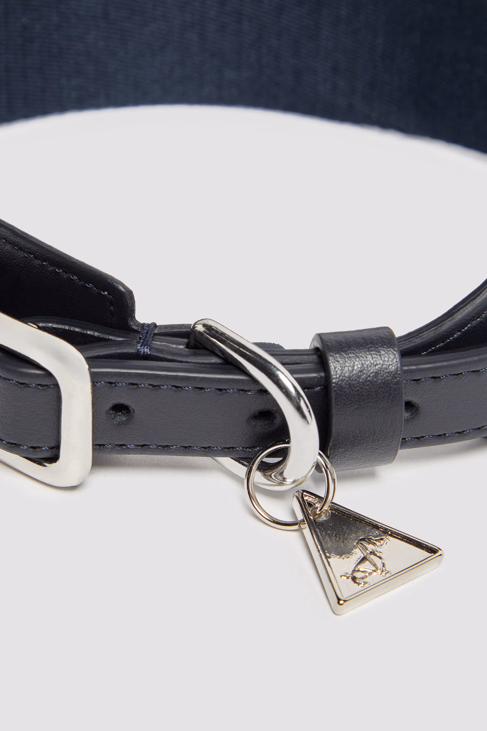 Logo Dog Collar Gender Neutral Dark Blue Moncler 2